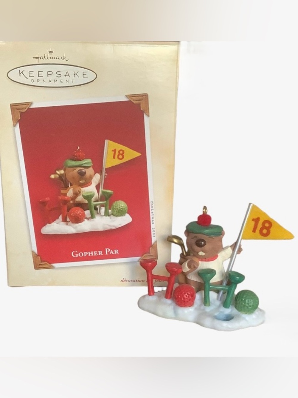2003 Hallmark Gopher Par Ornament